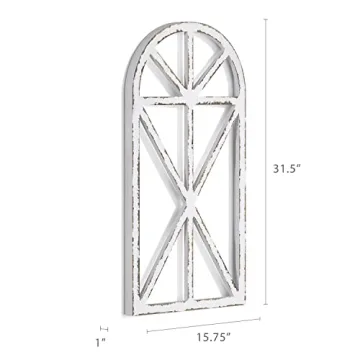 Rustic Window Frame Wall Decor for Vintage Home Style