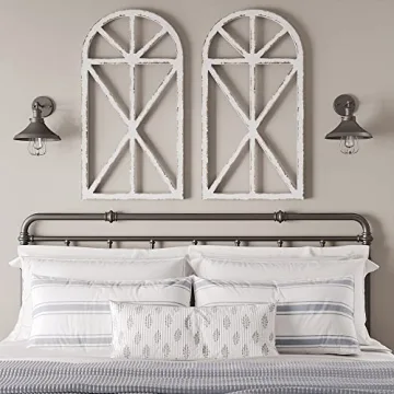 Rustic Window Frame Wall Decor for Vintage Home Style