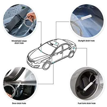 Long Drain Brush Flexible Feeding Tube Brush Slim Cleaning Brush Hose Pipe Brush