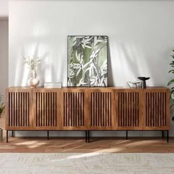 BVIUNTWO Modern 3 Door Accent Storage Cabinet Set