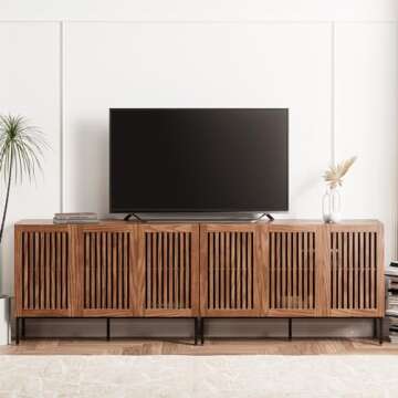 BVIUNTWO Modern 3 Door Accent Storage Cabinet Set