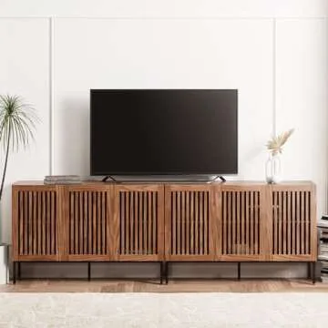 BVIUNTWO Modern 3 Door Accent Storage Cabinet Set