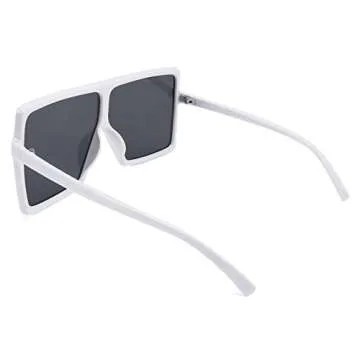 FEISEDY Oversized Square Sunglasses for Women - UV400 Protection