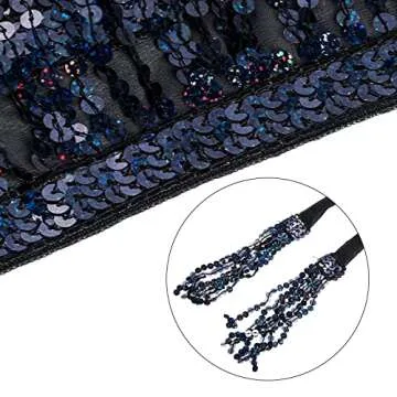 Gorgeous Belly Dance Sequin Tassel Skirt for Parties and Festivals