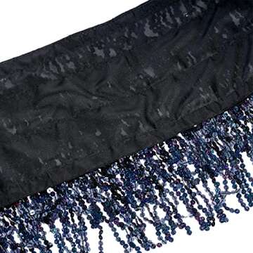 Gorgeous Belly Dance Sequin Tassel Skirt for Parties and Festivals