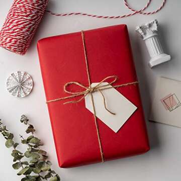 RUSPEPA Kraft Paper Roll - 30 inches x 32.8 feet - Recyclable Paper Perfect for Wrapping, Craft, Pac...