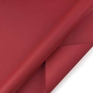 RUSPEPA Kraft Paper Roll - 30 inches x 32.8 feet - Recyclable Paper Perfect for Wrapping, Craft, Packing, Floor Covering, Dunnage, Parcel, Table Runner (Red)