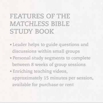 Matchless: The Life and Love of Jesus - Bible Study Book