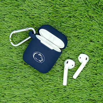 AFFINITY BANDS Penn State Nittany Lions Silicone Case Cover Compatible with Apple AirPods Gen 1 & 2 ...