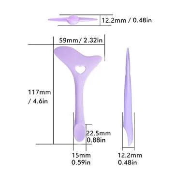 DogieLyn Silicone Winged Tip Reusable Smoky Eyeshadow Applicators Plate Cat Shape Eye liner Shadow Guide Template Multifunctional Lazy Quick Makeup Tool Eyebrow Pencil Eyeliner Stencils