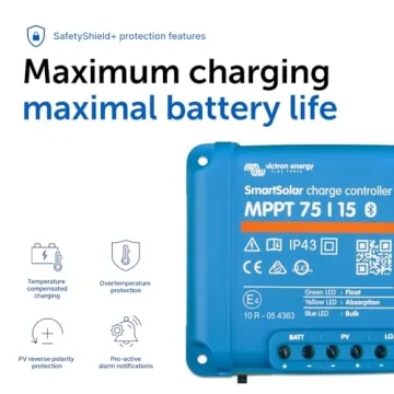 Victron Energy SmartSolar MPPT Charge Controller - Bluetooth 75V 15A