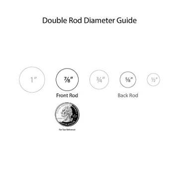 Telescoping Double Drapery Rod Set - Antique Bronze