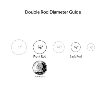 Telescoping Double Drapery Rod Set - Antique Bronze