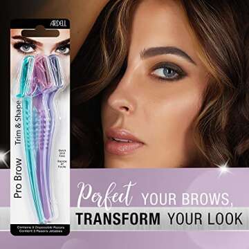 Ardell Brow Trim and Shape Tool - 3 Count Essential Grooming