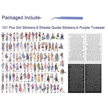 507 Pcs Vintage Scrapbook Stickers for Journaling Junk Journal Supplies,Dwpetzo People Prase Quote S...