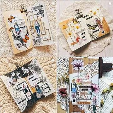 507 Pcs Vintage Scrapbook Stickers for Journaling Junk Journal Supplies,Dwpetzo People Prase Quote Stickers Pack for Scrapbooking Planners Bujo DIY Art Crafts Collage Album Aesthetic Embellishment