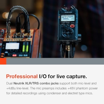 TASCAM DR-40X Portable Recorder for All Audio Needs