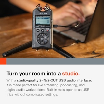 TASCAM DR-40X Portable Recorder for All Audio Needs