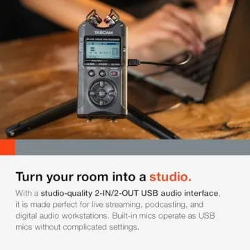 TASCAM DR-40X Portable Recorder for All Audio Needs