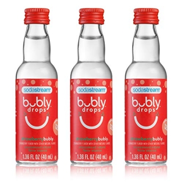 SodaStream Bubly Drops Strawberry Zero Calorie Flavor Enhancer - Eco-Friendly & Delicious