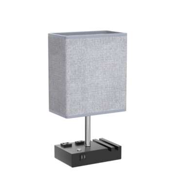 Lifeholder Dimmable Table Lamp with USB Charging Features