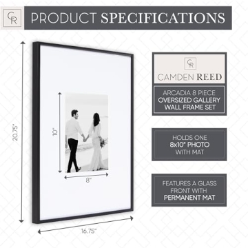 Camden Reed Arcadia Gallery Wall Frame Set 8 Pieces