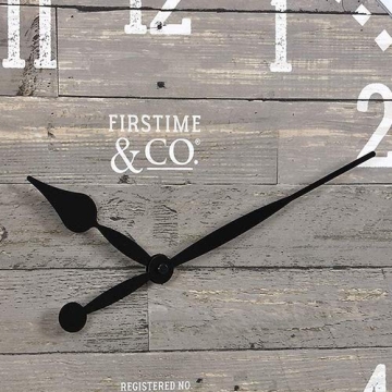 FirsTime Gray Arlo Wall Clock - Vintage 20" Decor