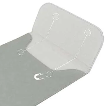 Allinside 13-13.3" Laptop Sleeve Compatible with MacBook Pro 14 2021 M1 (A2442)/ MacBook Air 13 2010-2017/ MacBook Pro 13 2010-2016, PU Leather Laptop Case, Gray