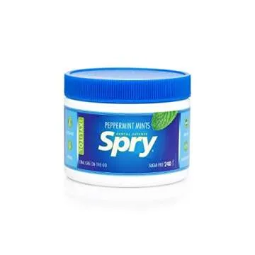 Spry Xylitol Peppermint Sugar Free Candy - Breath Mints That Promote Oral Health, Dry Mouth Mints Th...