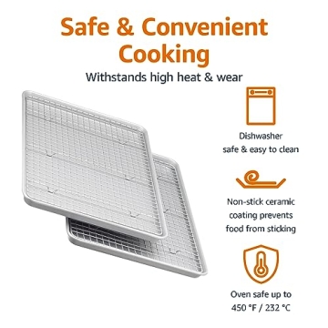 Amazon Basics Nonstick Baking Sheets & Cooling Rack Set