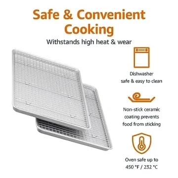 Amazon Basics Nonstick Baking Sheets & Cooling Rack Set