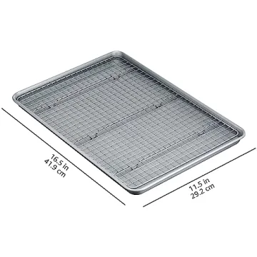 Amazon Basics Nonstick Baking Sheets & Cooling Rack Set