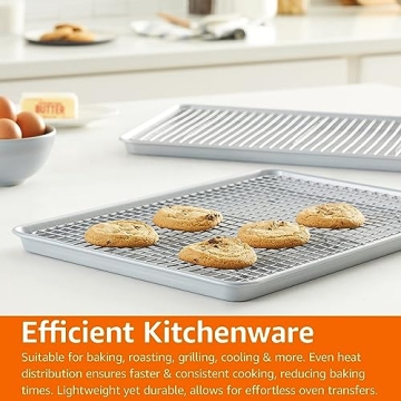 Amazon Basics Nonstick Baking Sheets & Cooling Rack Set