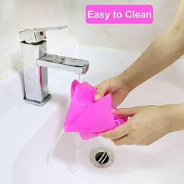 Coopay 4 Pieces A3 A4 Extra Large Silicone Sheet Silicone Mats for Crafts Resin Jewelry Casting Mat Tumbler Sheets, Waterproof Heat-Resistant (Blue and Pink, 15.7'' x 11.8'' & 11.6'' x 8.3'')