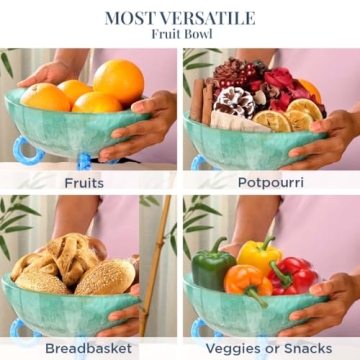 Elegant 9 Inch Folkulture Fruit Bowl for Every Occasion