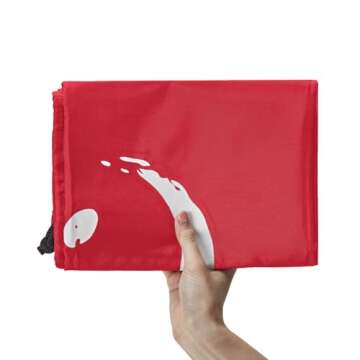 HOMEST 2 Pack XL Wash Me Travel Laundry Bag, Dirty Garments Organizer, Large Enough to Hold 4 Loads of Clothes, Easy Fit a Hamper or Clothing Basket, Black and Red