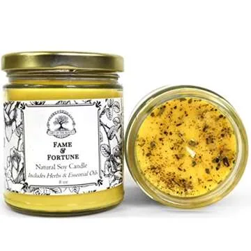 Fame & Fortune 9 oz Soy Spell Candle | Beauty, Notoriety, Wealth, Success & Adoration Rituals | Hood...