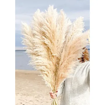 40" Fluffy Pampas Grass Stems – Perfect for Decor