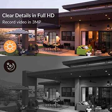 [Dual WiFi, 2K Video] Kittyhok 3MP Wireless Security Camera System with 1TB HDD, 4Pcs Outdoor/Indoor WiFi Home Surveillance Cameras w/Night Vision, IP66 Waterproof, 24/7 Recording Video, 2-Way Audio