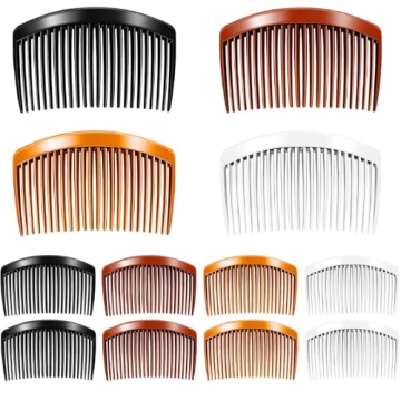 12 Pieces French Side Hair Twist Comb Set - Durable Styling Accessories
