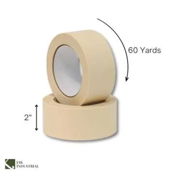 JAK 2 Inch Masking Tape - 6 Rolls for DIY and Painting