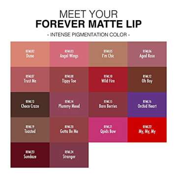 Ruby Kisses Forever Matte Liquid Lipstick - RFML13 (Choco Craze)