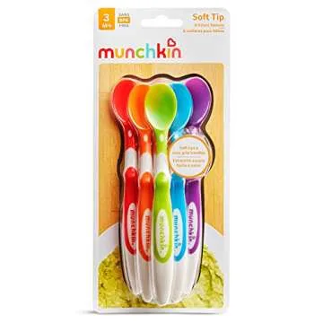 Munchkin Soft Tip Baby Spoons - 6 Pack, Dishwasher Safe