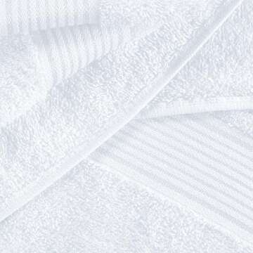 Belizzi Home Ultra Soft 6 Pack Cotton Towel Set, Contains 2 Bath Towels 28x55 inch, 2 Hand Towels 16...