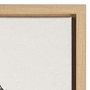 Kate and Laurel Sylvie Minimalist Evergreen Trees Framed Linen Textured Canvas Wall Art by The Creative Bunch Studio, Set of 2, 18x24 Natural, Modern Nature Art for Wall