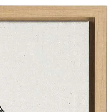 Kate and Laurel Sylvie Minimalist Evergreen Trees Framed Linen Textured Canvas Wall Art by The Creative Bunch Studio, Set of 2, 18x24 Natural, Modern Nature Art for Wall