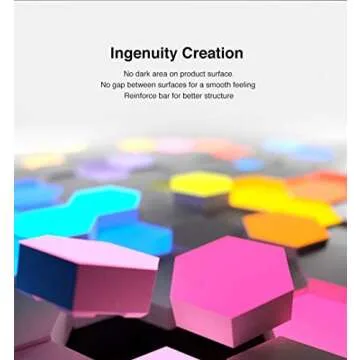 Color Light 6Pcs DIY Smart Lights Creative Geometry Assembly LED Night Light Smart APP Control for Google Home Works with Alexa Google Assistant Voice Control to Switch Light and Change Colors lamp