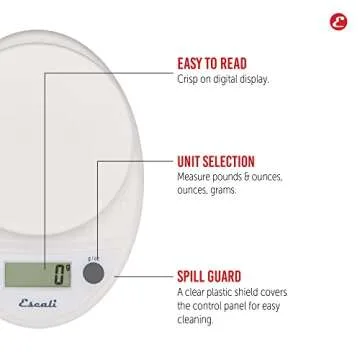 Escali Primo Digital Food Scale for Baking and Cooking