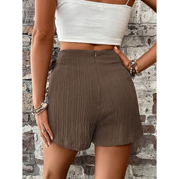WDIRARA Women’s High Waist Summer Mini Wrap Skorts