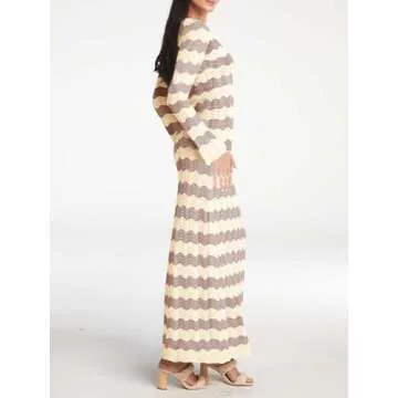 Saodimallsu Womens Crochet Maxi Dress for Summer Style